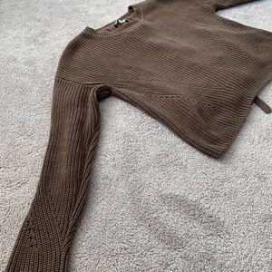 Lucky Brand sweater with criss cross detail